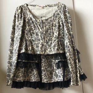 Betsey Johnson hoodie and skirt set